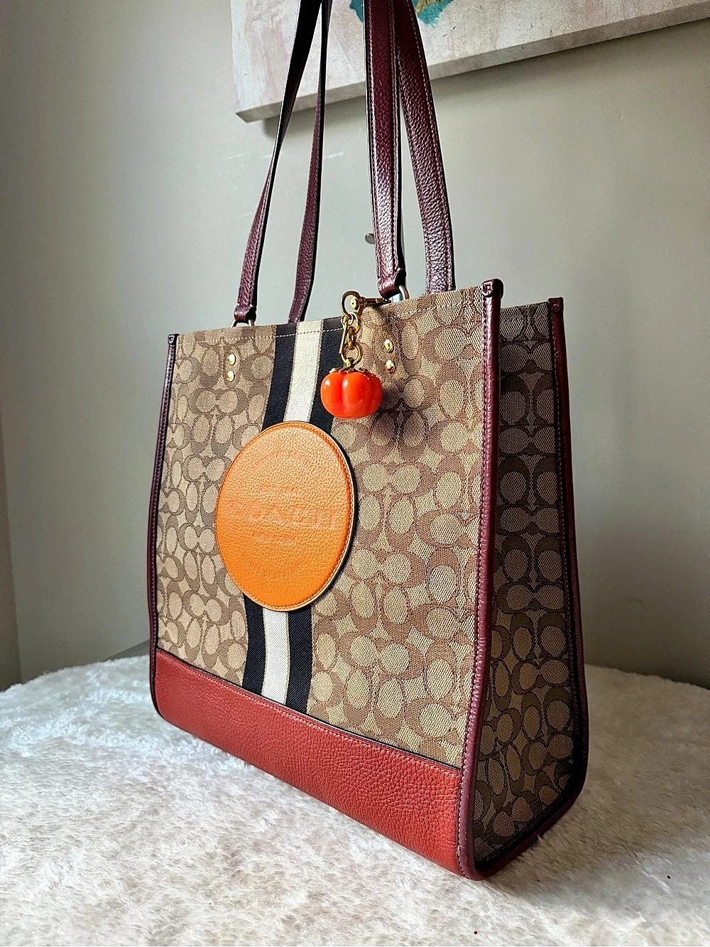 Coach Dempsey Tote bag with matching charm